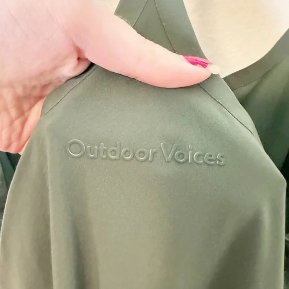 Outdoor Voices The Exercise Dress in Evergreen Olive Green Medium - Picture 5 of 7